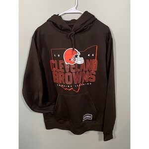 NWT New Era Cleveland Browns Hoodie Mens Medium Brown NFL Combine Training
